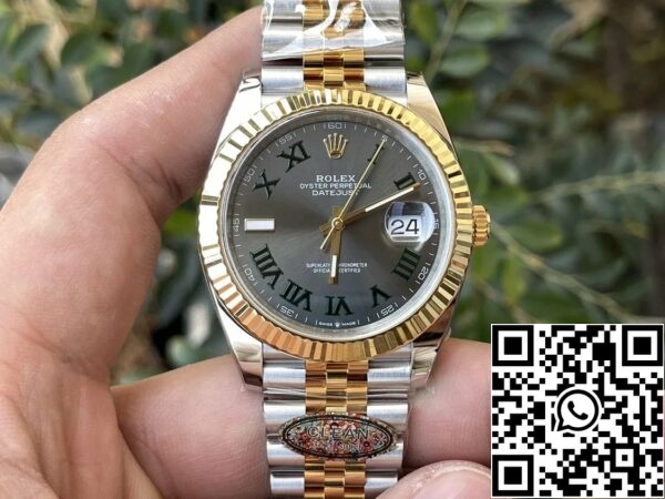 z5331928719843 f91e06a3dc5ab3b3e7a5fa158f1c57b4 Rolex Datejust M126333-0020 1:1 Beste Editie Schone Fabriek 41mm Wimbledon Wijzerplaat