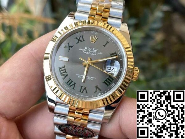 z5331929442171 6e4de40963913e98f786c3a2c1e7d55f Rolex Datejust M126333-0020 1: 1 Най-доброто издание Чиста фабрика 41 мм Уимбълдън Dial