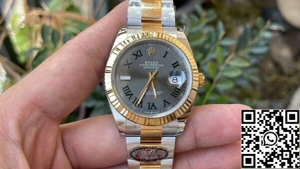 z5331933421768 d2eec46a50b1e203c4be61b30a779c8b Rolex Datejust M126333-0019 1:1 Mejor Edición Limpio Fábrica 41mm Wimbledon Dial Oyster Correa