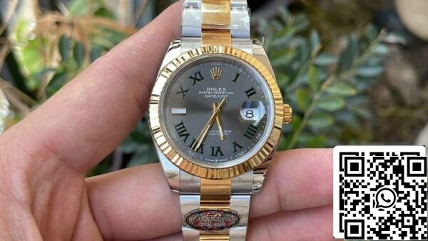 z5331933421768 d2eec46a50b1e203c4be61b30a779c8b ce2c1ac0 f809 42d9 84bc ef46e2333bd0 Rolex Datejust M126333-0019 1:1 Най-добро издание Чиста фабрика 41 мм Уимбълдън циферблат каишка Oyster