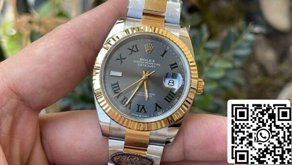 z5331933582030 cbe154d282ba5a27793ae64a6e8e2877 Rolex Datejust M126333-0019 1:1 Best Edition Clean Factory 41mm Wimbledon Dial Oyster Strap