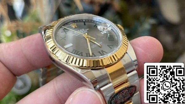 z5331934438600 ad4b90d04c3694ef565856a0e3eeef21 Rolex Datejust M126333-0019 1:1 Najboljša izdaja Čista tovarna 41mm Wimbledon Dial Oyster Strap