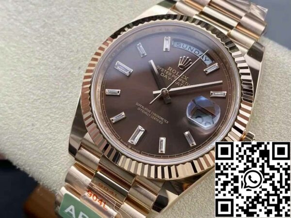 z5332998845802 9d3317c2ea4426ceadf90c1b38ba3e86 Rolex Day Date 40 M228235-0003 Chocolate Dial 1:1 Best Edition AR Factory 3255 Uhrwerk