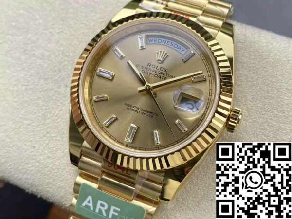 z5333005509795 5ba2b2e631df3f544f013cb047a4d9c7 Rolex Day Date 40 M228238-0005 Quadrante Oro Giallo 1:1 Migliore Edizione Movimento AR 3255 di Fabbrica