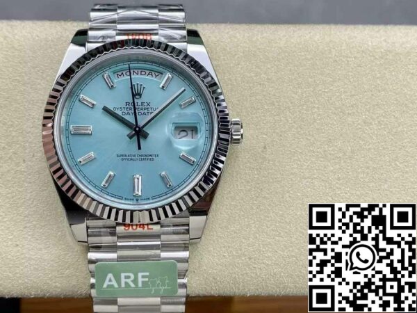 z5333008060690 d121a552540987fc593d6a6560ad772d Rolex Day Date 40 M228236-0006 Quadrante Tiffany 1:1 Migliore Edizione Movimento AR Factory 3255