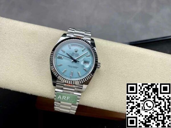 z5333008325561 a4345fe642db077f306116c72ba730b7 Rolex Day Date 40 M228236-0006 Quadrante Tiffany 1:1 Migliore Edizione Movimento AR Fabbrica 3255