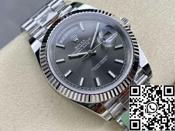 z5333015730611 94e8386b428f79c415c07b5836409c28 Rolex Day Date 40 M228239-0060 Grey Dial 1:1 Best Edition AR Factory 3255 Movement