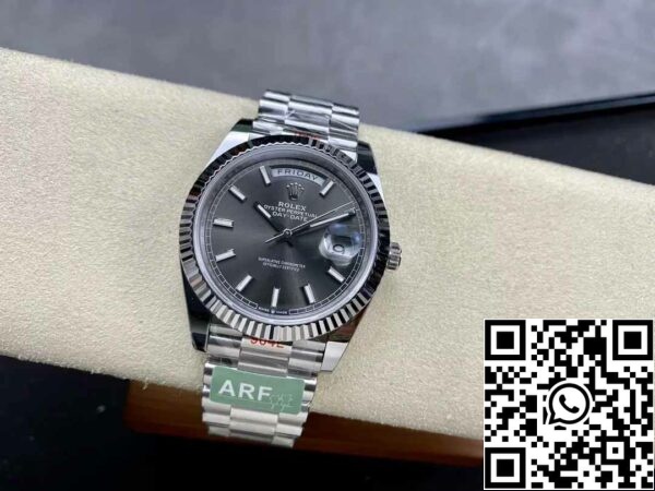 z5333016167040 732e8d34d5df43b0bcffe27c8379196f Rolex Day Date 40 M228239-0060 Quadrante Grigio 1:1 Migliore Edizione Movimento AR Factory 3255