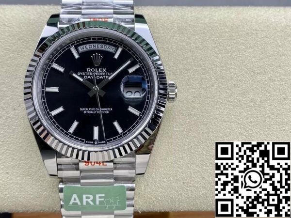 z5333017162975 d10213aedba70b4d5d5cf15dddc193f5 Rolex Day Date 40 M228239-0004 Quadrante Nero 1:1 Migliore Edizione Movimento AR Factory 3255