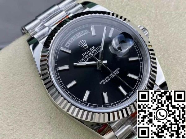 z5333017291483 ab08dac3b77d4887249ec0792cd71e24 Rolex Day Date 40 M228239-0004 Quadrante Nero 1:1 Migliore Edizione AR Movimento 3255 di Fabbrica