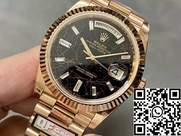 z5336666973101 86782ba2d39273b0b5f0abd9bd79724c Rolex Day Date 40 M228235-0045 Eisenkiesel Diamond Dial1:1 Best Edition QF Factory 183 gram