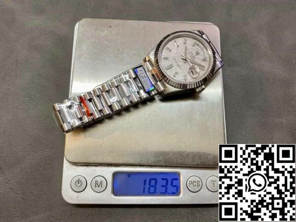 z5336670251721 82c6350e6981894938e82a124bad6926 Rolex Day Date 40 M228236-0011 Метеорит Бриллиантовый Циферблат1:1 Лучшее издание QF Factory 183 грамма