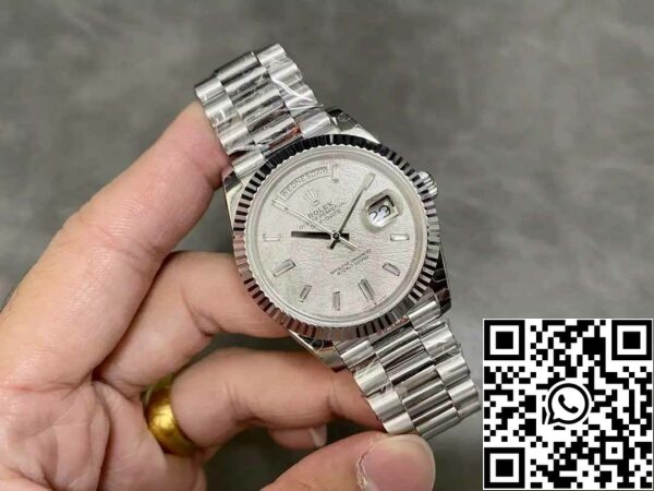 z5337718080377 0a74d75bd20ed28b661b77c842ab6363 Rolex Day Date 40 m228236-0011 Meteorite Diamond Dial 1:1 Best Edition GM Factory V3 Tegengewicht Versie