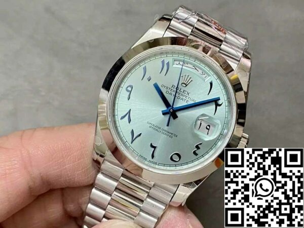 z5337721421827 29eb0234dd9720da2f04827ceb43cb9a Rolex Day Date 40 m228236 Árabe Esfera Azul 1:1 Mejor Edición GM Factory V3 Versión Contrapeso