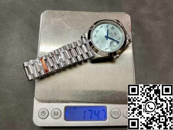 z5337722444853 cc0d493101f8420a1594327463062d1c Rolex Day Date 40 m228236 Arabic Blue Dial 1:1 Best Edition GM Factory V3 Counterweight Version