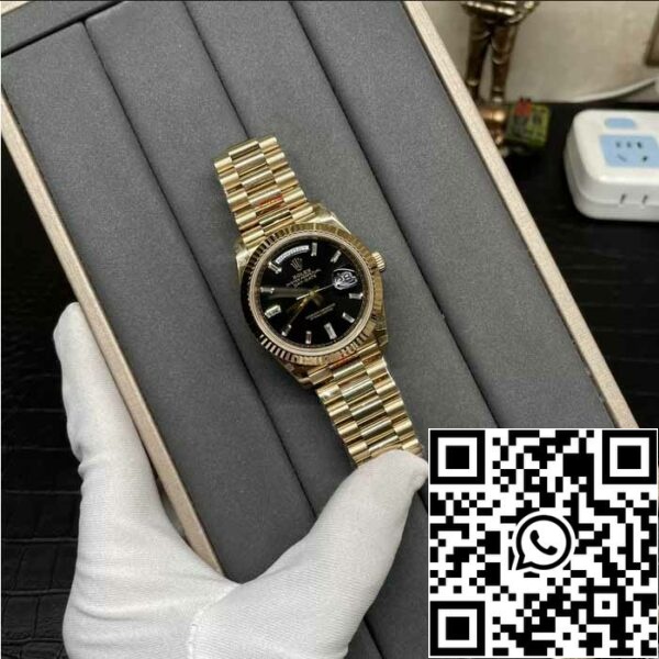 z5337725424345 799b7b804d2d5cf490d258fd22eeecaa Rolex Day Date 40 M228238 -0004 Zwarte Diamanten Wijzerplaat 1:1 Beste Editie GM Fabriek V3 Tegengewicht Versie