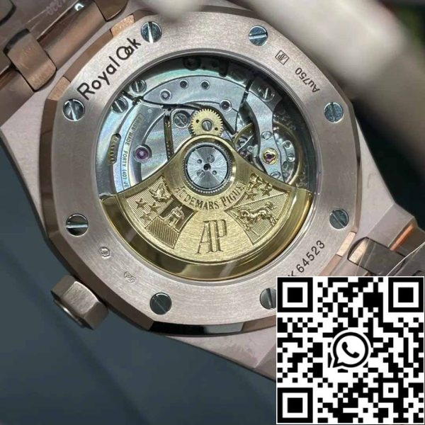 z5345625445397 203941d5271dd625539bd85769ad47fa Audemars Piguet 15454OR.GG.1259OR.01 Escarcha Oro 1:1 mejor edición APS Factory Esfera blanca Oro rosa