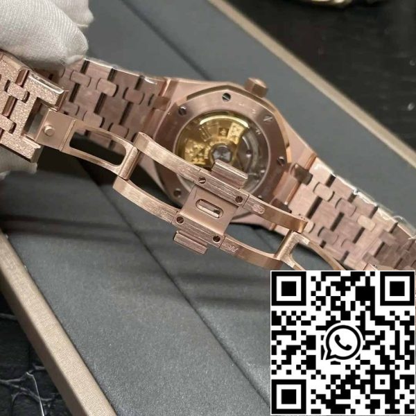 z5345625491256 ee32653895692362d81ad24f2a35191b Audemars Piguet 15454OR.GG.1259OR.01 Frost Gold 1:1 best edition APS Factory Witte wijzerplaat Roségoud