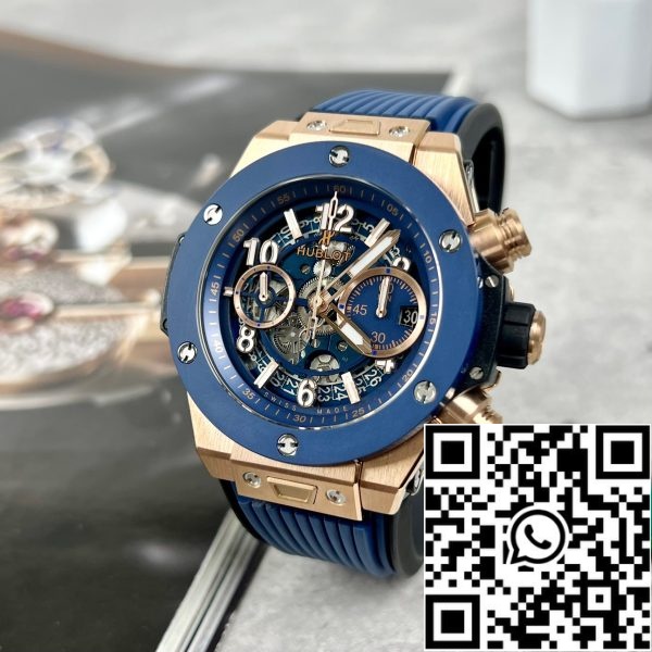 z5347648552873 51c4dea0b4fd58a743bf059681f85dfb Hublot Big Bang Unico 421.OL.5180.RX 44mm 1:1 Best Edition BBF Factory Sininen hihna