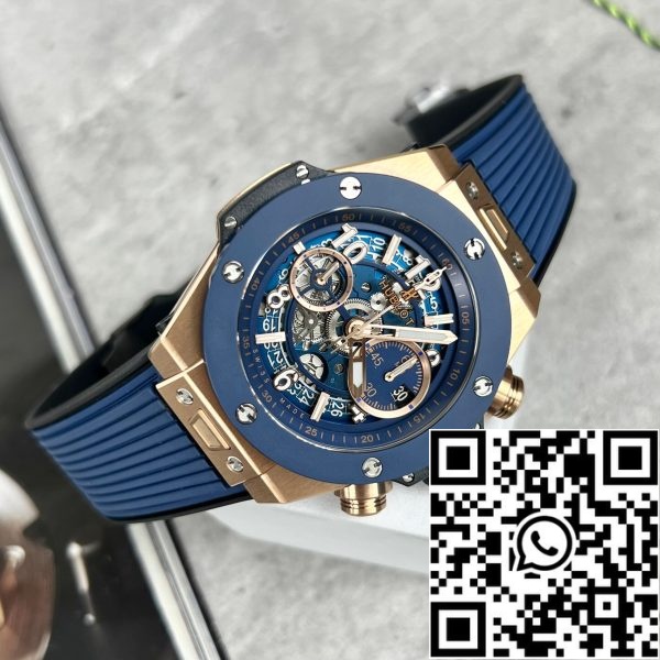 z5347648555462 154af6ebe9dc7f45d7d23402af9c456d Hublot Big Bang Unico 421.OL.5180.RX 44mm 1:1 Best Edition BBF Factory Blå rem