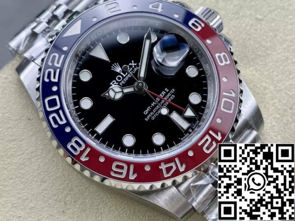 z5348235051727 f742268b4afff1853b59dd4d9843c528 Rolex GMT Master II M126710BLRO-0001 Pepsi 1:1 Mejor Edición de AR Fábrica V3 Actualización