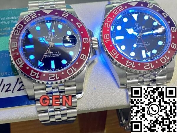 z5348235817260 17a75ca1c24a63efc9e2232c294a2e1c Rolex GMT Master II M126710BLRO-0001 Pepsi 1:1 Best Edition from AR Factory V3 Upgrade