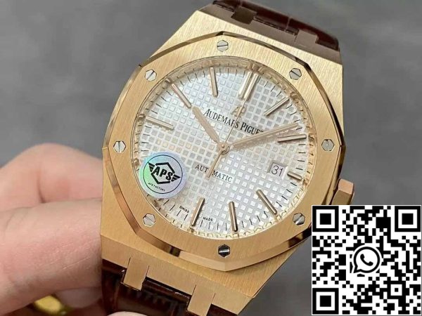 z5348237300263 32cf4bbfc54b1ca1b4e1c264800c09d1 Audemars Piguet Royal Oak 15400OR.OO.D088CR.01 APS Factory V3 1:1 Best Edition Esfera blanca