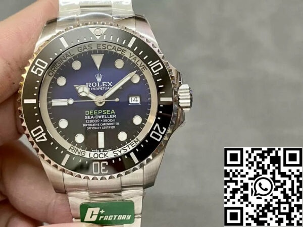 z5348238824777 a23ddf56bef90db238289d1a6a142767 Rolex Sea-Dweller Deepsea M126660-0002 1:1 Najboljša izdaja C+ Factory Blue Dial