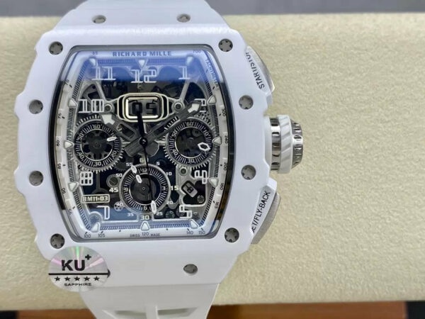 z5348306708428 011ad4edfa2e2f917b0d849bd2a65407 Richard Mille RM11-03 Best Edition KU+ Factory [KV - V5] változat White Carbon