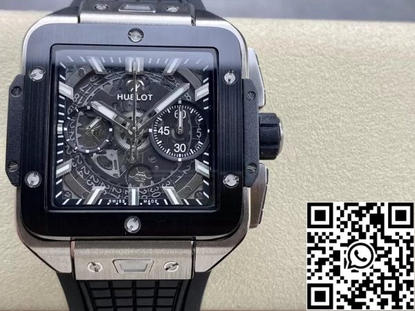 Z5348940164289 E5D0698FAC9DAB2654E3FC076F4D34D7 28F0271F 6296 4AEC 9AFE 8265C7EBA702 Hublot SQUARE BANG UNICO 821.NM.0170.RX 1:1 베스트 에디션 BBF Factory 블랙 베젤