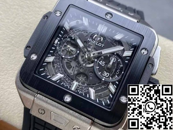 z5348940548443 22bf9f65c60e9aa4357281730aa768a0 Hublot SQUARE BANG UNICO 821.NM.0170.RX 1:1 Best Edition BBF Factory Schwarz Lünette