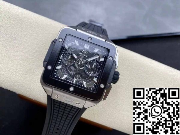 z5348940741771 8488f42614a228f6869cd74a812aae65 Hublot SQUARE BANG UNICO 821.NM.0170.RX 1:1 Best Edition BBF Factory Schwarz Lünette