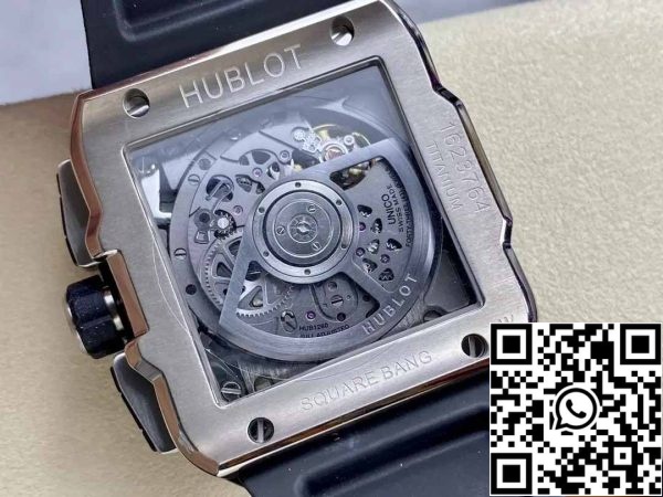 z5348941413949 a3532f576ffc75be703b64c723dd55b2 Hublot SQUARE BANG UNICO 821.NM.0170.RX 1:1 Best Edition BBF Fabriek Zwarte Bezel