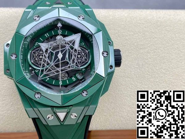 z5348952018376 04dd600783cb95ff6cee150eb3703d90 Hublot Big Bang Sang Bleu II 418.GX.5207.RX.MXM22 1:1 Best Edition BBF Factory Verde Ceramica