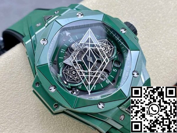 z5348952245989 d378a9c003cd3f58bcc322b411317ddb Hublot Big Bang Sang Bleu II 418.GX.5207.RX.MXM22 1:1 Best Edition BBF Factory Verde Ceramica