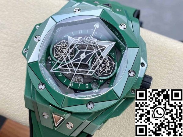 z5348952405158 cb4111c0917d250417b830d2162c101f Hublot Big Bang Sang Bleu II 418.GX.5207.RX.MXM22 1:1 Best Edition BBF Factory Green Ceramic