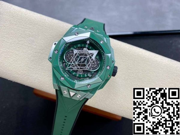 z5348952613680 103cf2b1a102993699eaaf8f33f08498 Hublot Big Bang Sang Bleu II 418.GX.5207.RX.MXM22 1:1 Mejor Edición BBF Factory Cerámica Verde