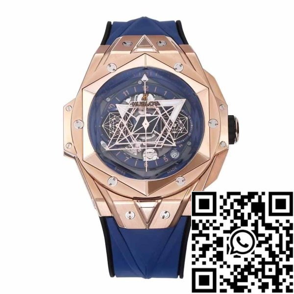 z5348956324444 26085c73903efc3aa90055a0bee93a7d Hublot Big Bang Sang Bleu 418.OX.5108.RX.MXM20 1:1 Best Edition BBF Fabriek Blauw Bandje