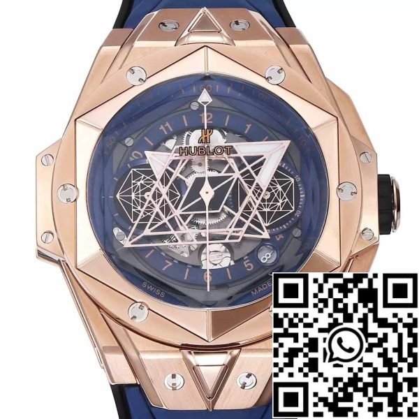 z5348956506739 6ca329a504c66b0924c0f11e44fdb682 Hublot Big Bang Sang Bleu 418.OX.5108.RX.MXM20 1:1 Best Edition BBF Factory Blue Strap