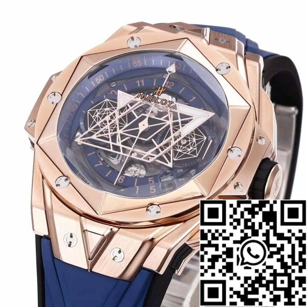 z5348956977391 f59aac9646fe4f9a6d354ff7eb60e50c Hublot Big Bang Sang Bleu 418.OX.5108.RX.MXM20 1:1 Best Edition BBF Factory Blue Strap