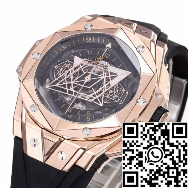 z5348958881996 76032a12e8dfbb5d8a72d2605e2629aa Hublot Big Bang Sang Bleu 418.OX.1108.RX.MXM19 1:1 Най-добро издание BBF Фабрика Черна каишка