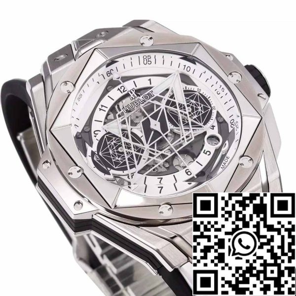 z5348960845661 52932bc948ec191b6960cf0a9855f67d Hublot Big Bang Sang Bleu 418.NX.2001.RX.MXM20 1:1 Best Edition BBF Factory Fehér szíjjal