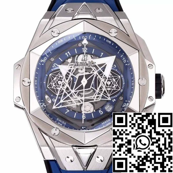 z5348962171308 3c81c91b33ccafd3c529ec6b22bb865b Hublot Big Bang Sang Bleu 418.NX.5107.RX.MXM20 1:1 Best Edition BBF Factory Cinturino Blu