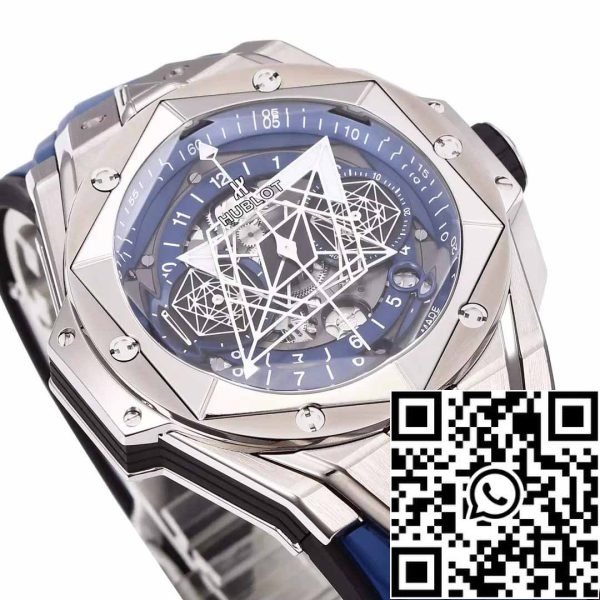 z5348962884184 851b38ac53c1bca8350d5a8080a9c8ae Hublot Big Bang Sang Bleu 418.NX.5107.RX.MXM20 1:1 Най-добро издание BBF Фабрика Синя каишка