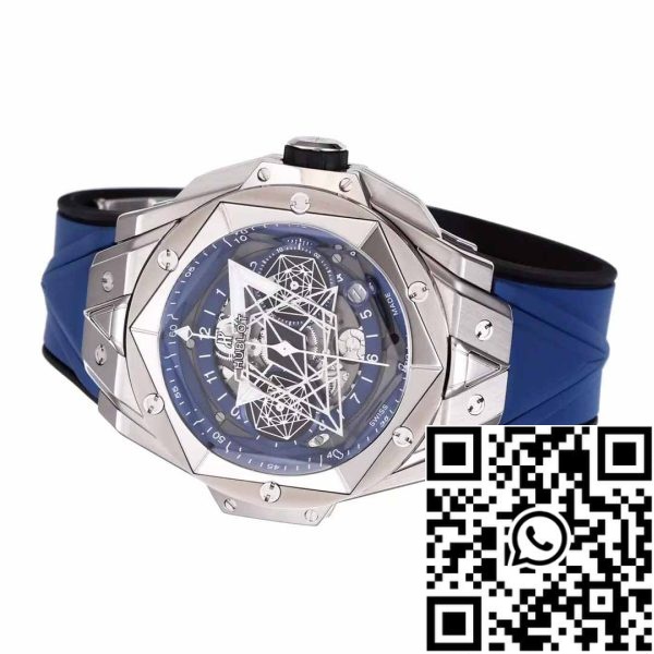 z5348963123094 c4c4599f6d23ddd3be2eb8e507bdc210 Hublot Big Bang Sang Bleu 418.NX.5107.RX.MXM20 1:1 Най-добро издание BBF Фабрика Синя каишка