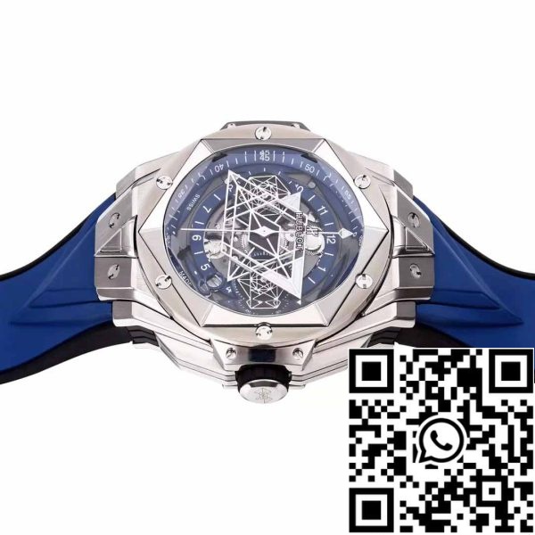 z5348963321520 b34fa6dbbfa91a509a35fe9b35bc690d Hublot Big Bang Sang Bleu 418.NX.5107.RX.MXM20 1:1 Най-добро издание BBF Фабрика Синя каишка