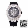 z5348964324769 b08e7ebf21e66e1c3d3d1a850ed573fa Hublot Big Bang Sang Bleu 418.NX.1107.RX.MXM19 1:1 Best Edition BBF Factory Black Strap