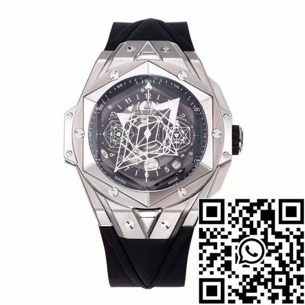 z5348964324769 b08e7ebf21e66e1c3d3d1a850ed573fa Hublot Big Bang Sang Bleu 418.NX.1107.RX.MXM19 1:1 Best Edition BBF Factory Musta hihna