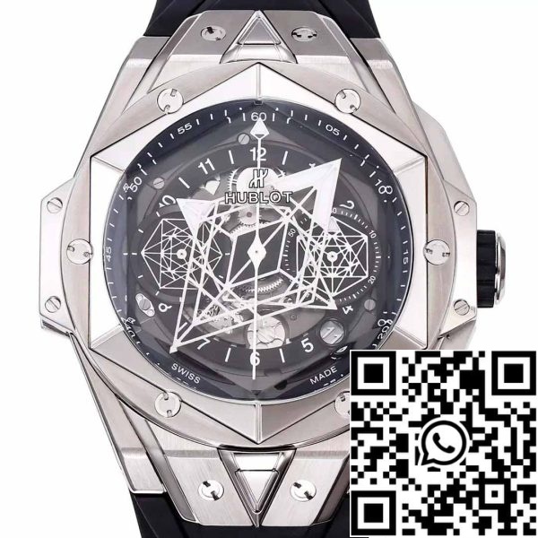 z5348964515832 7e7c8860f029f794b8351377337c6e71 Hublot Big Bang Sang Bleu 418.NX.1107.RX.MXM19 1:1 Best Edition BBF Factory Black Strap