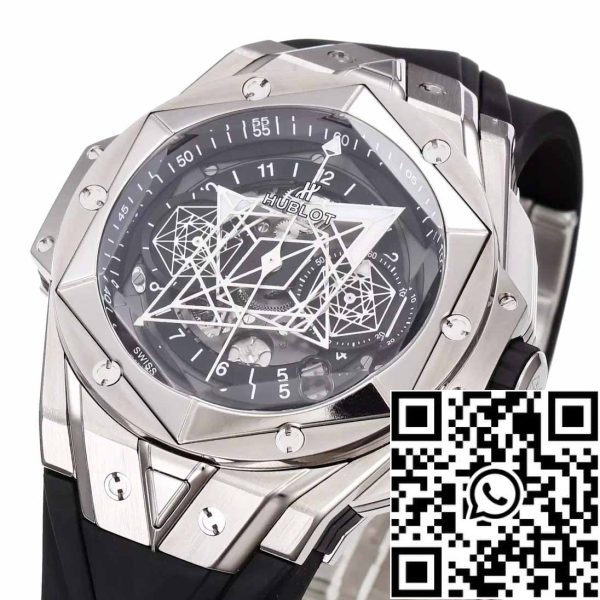 z5348964879753 3872e5b689c9b1e228acb41c93047661 Hublot Big Bang Sang Bleu 418.NX.1107.RX.MXM19 1:1 Най-добро издание BBF Фабрика Черна каишка